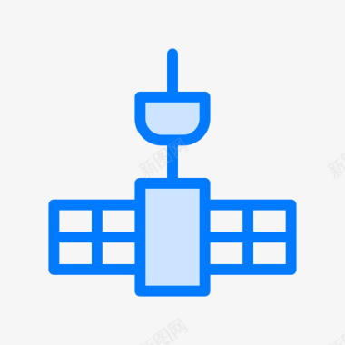 卫星电信2蓝色图标图标
