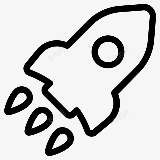 发射火箭太空图标svg_新图网 https://ixintu.com 创业 发射 太空 太空火箭 火箭