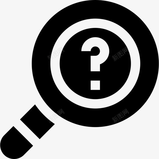 放大镜帮助和支持14填充图标svg_新图网 https://ixintu.com 填充 帮助和支持14 放大镜