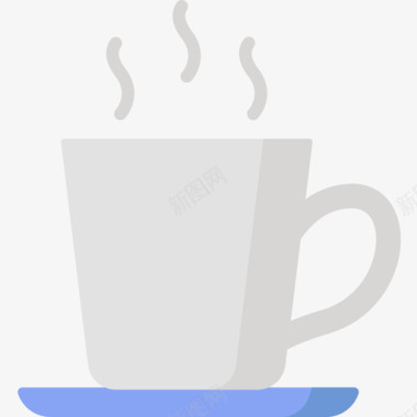 咖啡杯快餐44扁平图标图标