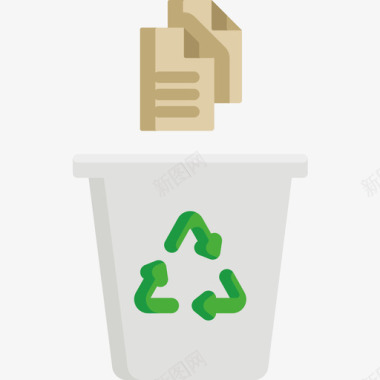 回收回收9扁平图标图标