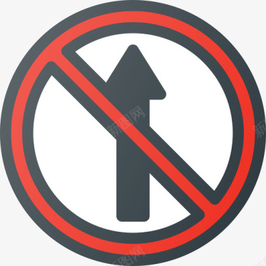 禁止进入交通路标线条颜色图标图标