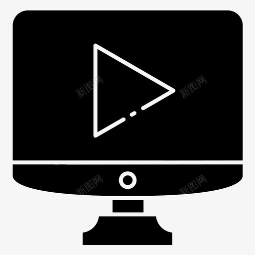 视频计算机监视器图标svg_新图网 https://ixintu.com 屏幕 监视器 视频 计算机