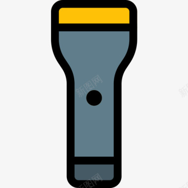 手电筒基本图标5线颜色图标