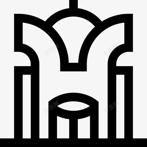 赌场城市7号楼线性图标svg_新图网 https://ixintu.com 城市7号楼 线性 赌场