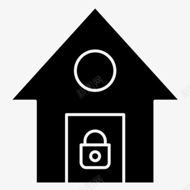 锁家房子图标图标