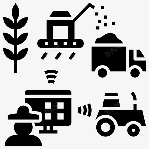 设备远程信息处理设备远程处理控制图标svg_新图网 https://ixintu.com 农业 控制 未来农业字形 设备远程信息处理 设备远程处理 远程