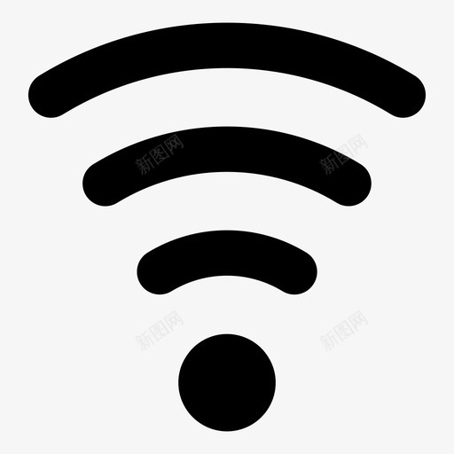 wifi互联网信号图标svg_新图网 https://ixintu.com wifi wifi结构家庭节省网络摄像头月亮星链接电源插头排序对齐锁定 互联网 信号 无线 电信