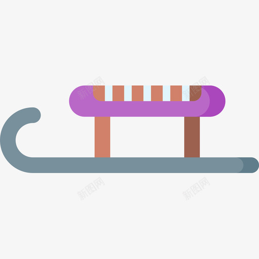 雪橇冬季运动16平板图标svg_新图网 https://ixintu.com 冬季运动16 平板 雪橇