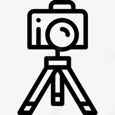 相机博客和影响者基本要素2线性图标图标