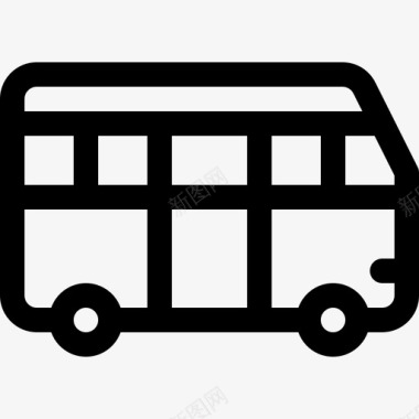 巴士旅游app16直线图标图标