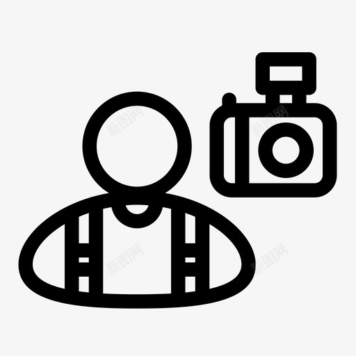 摄影师工作职业图标svg_新图网 https://ixintu.com 工作 摄影师 职业 职业图标