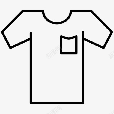 T恤衣服马球衫图标图标