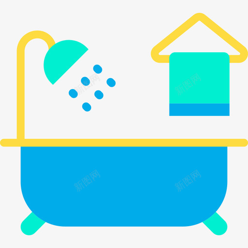 浴缸卫生20平的图标svg_新图网 https://ixintu.com 卫生20 平的 浴缸