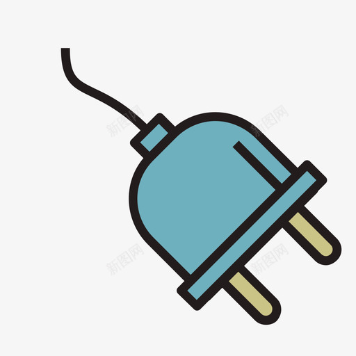 Plug 插头svg_新图网 https://ixintu.com Plug 插头 Plug 填充 线性 扁平 多色 简约 精美 可爱 生活