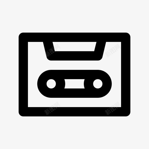 卡带媒体多媒体图标svg_新图网 https://ixintu.com 卡带 多媒体 多媒体线路 媒体 音乐