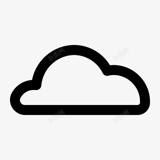 云数据托管图标svg_新图网 https://ixintu.com 云 存储 托管 数据 通信线路