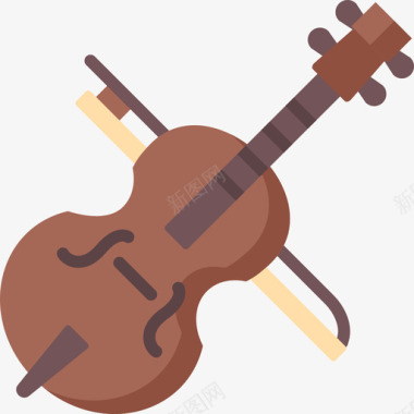 大提琴乐器12平调图标图标