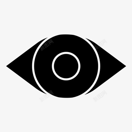 眼睛身体部位眼睛镜片图标svg_新图网 https://ixintu.com 眼睛 眼睛镜片 视野 身体部位