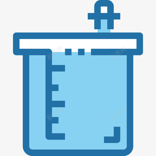烧杯科学43蓝色图标svg_新图网 https://ixintu.com 烧杯 科学43 蓝色