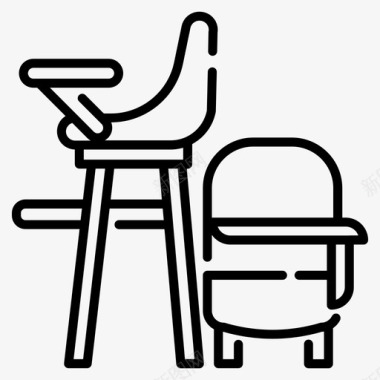 婴儿椅儿童座椅图标图标