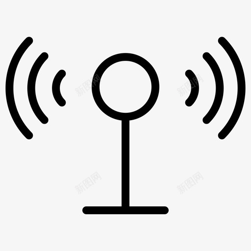 塔台通讯wifi图标svg_新图网 https://ixintu.com wifi 塔台 通讯