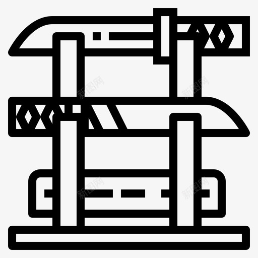 武士刀日本人剑图标svg_新图网 https://ixintu.com 剑 日本人 武器 武士刀