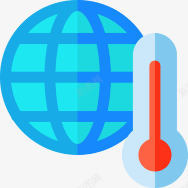 全球变暖温室平坦图标图标