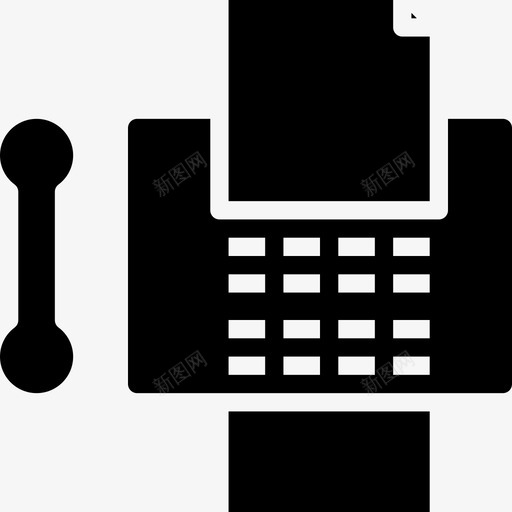传真电话5填充图标svg_新图网 https://ixintu.com 传真 填充 电话5