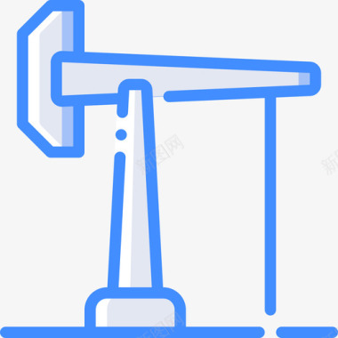 油田工业39蓝色图标图标