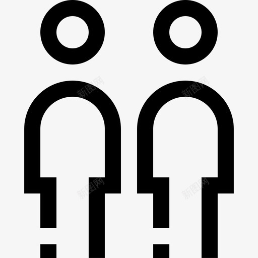 男性用户和职业直系图标svg_新图网 https://ixintu.com 用户和职业 男性 直系