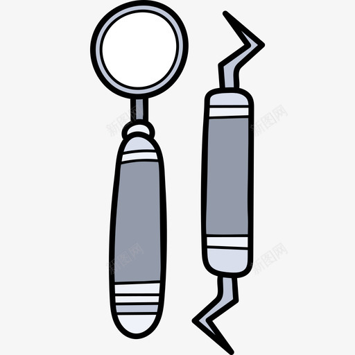 牙科工具医疗器械17彩色图标svg_新图网 https://ixintu.com 医疗器械17 彩色 牙科工具