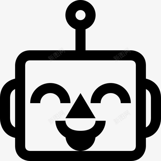 可爱的机器人舌头化身表情符号图标svg_新图网 https://ixintu.com 化身 可爱的机器人舌头 搞笑 机器 表情符号