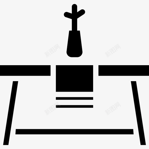厨房餐桌家具和家用25填充图标svg_新图网 https://ixintu.com 厨房餐桌 填充 家具和家用25