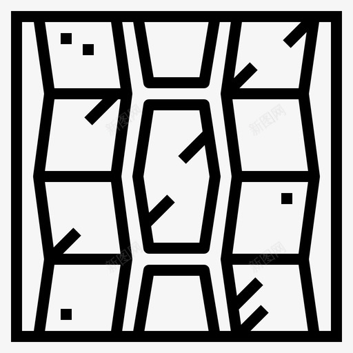 瓷砖建筑马赛克图标svg_新图网 https://ixintu.com 建筑 建筑工具 瓷砖 矩形 马赛克