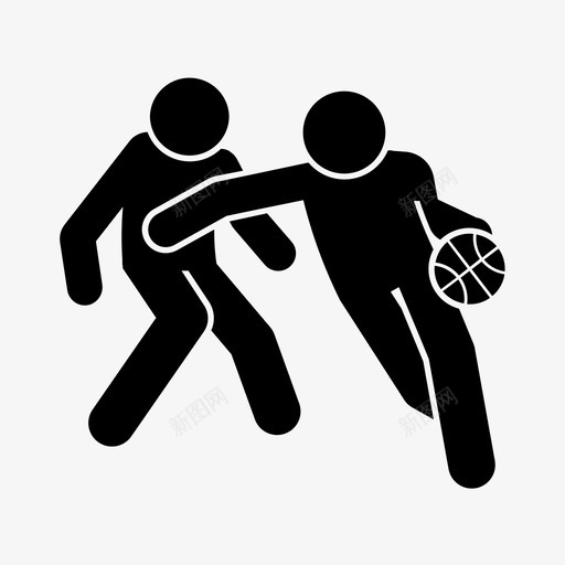 篮球运球后卫图标svg_新图网 https://ixintu.com 体育 后卫 篮球 篮球运动员 运球