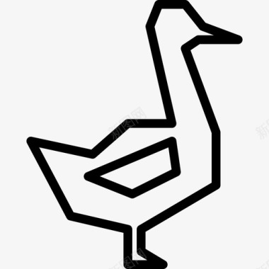 鸭动物和食物2直系图标图标