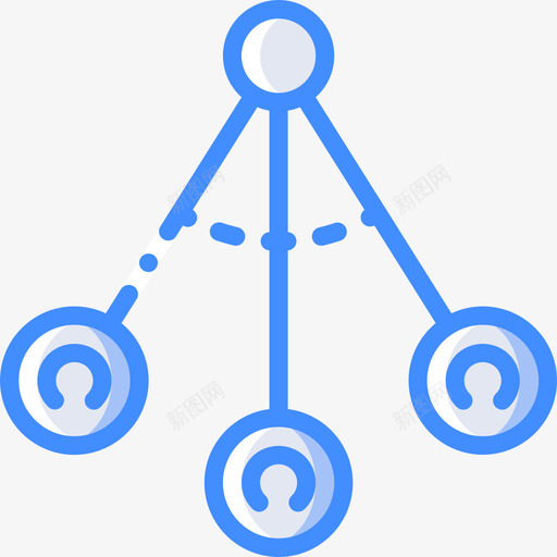 振荡物理5蓝色图标svg_新图网 https://ixintu.com 振荡 物理5 蓝色