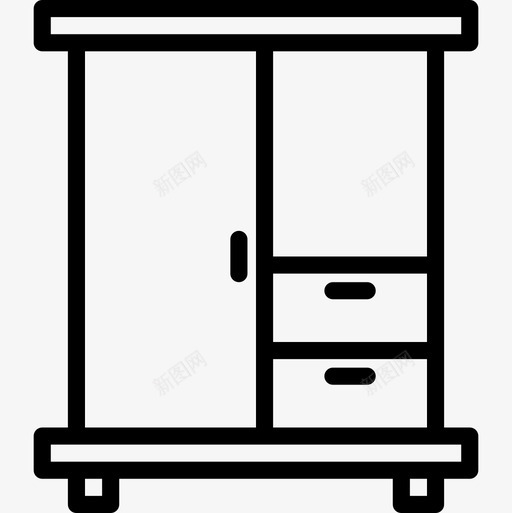 衣柜家具82线性图标svg_新图网 https://ixintu.com 家具82 线性 衣柜