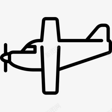 飞机运输91直线图标图标