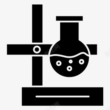 化学品烧杯化学实验室图标图标