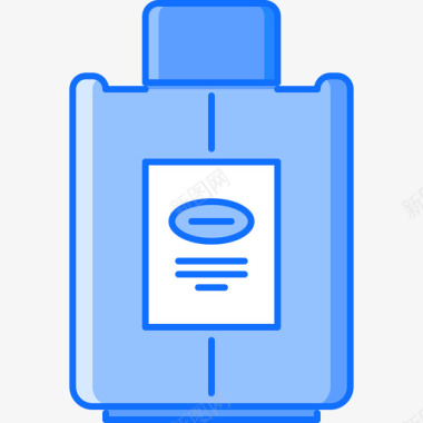 香水美容44蓝色图标图标