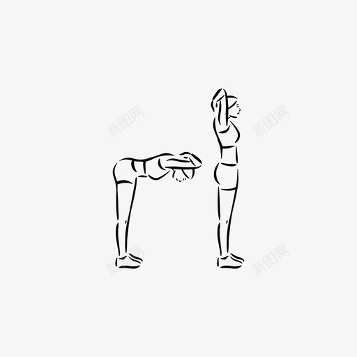 健身锻炼前弯锻炼健身锻炼图标svg_新图网 https://ixintu.com 健身锻炼 健身锻炼前弯锻炼
