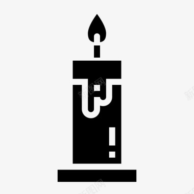 蜡烛照明灯笼图标图标