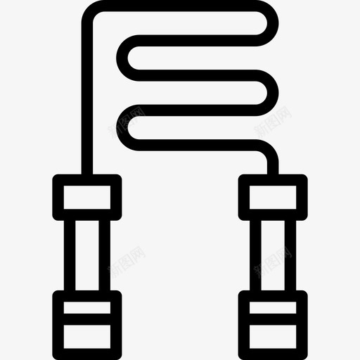 跳绳健身49直线型图标svg_新图网 https://ixintu.com 健身49 直线型 跳绳