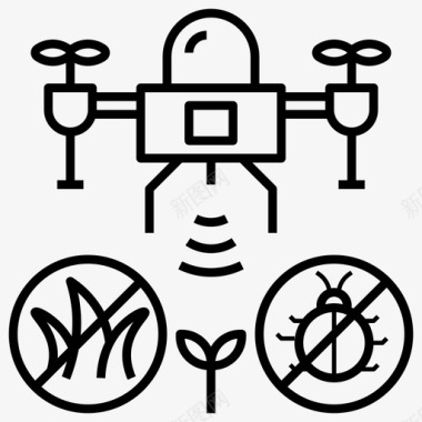 消灭敌人无人机敌人害虫图标图标