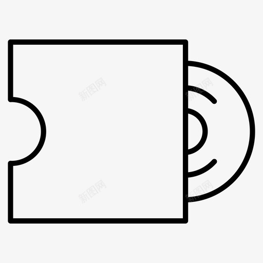 cd套唱片形状图标svg_新图网 https://ixintu.com cd套 其他 唱片 形状 标志 歌曲 风格