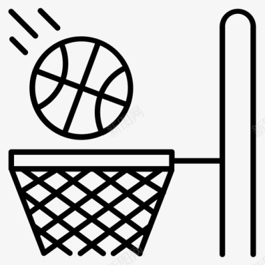 篮球圈运动健身图标图标
