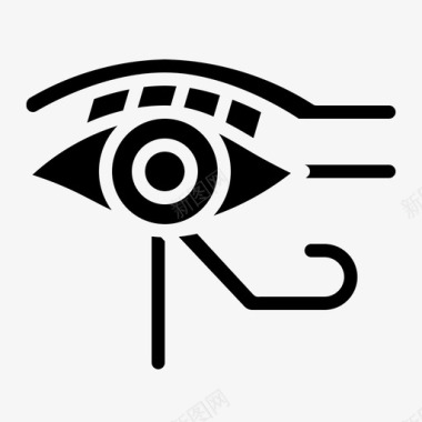 拉之眼文化埃及图标图标