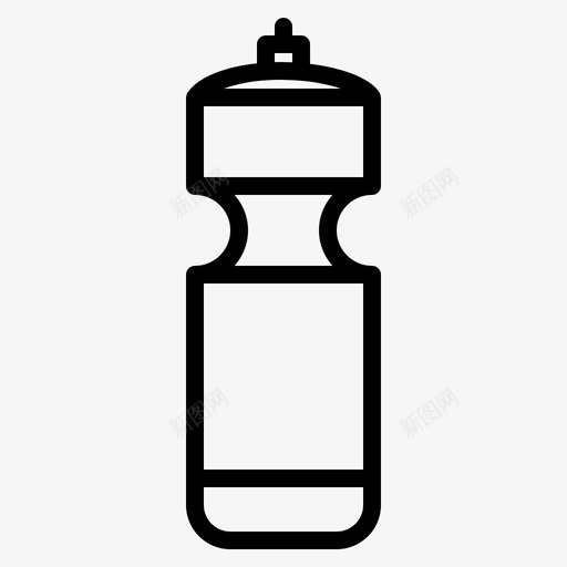 瓶子设备运动图标svg_新图网 https://ixintu.com 健身 健身房 瓶子 设备 运动 运动元素